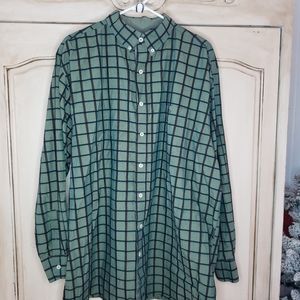 Plaid long sleeved button down